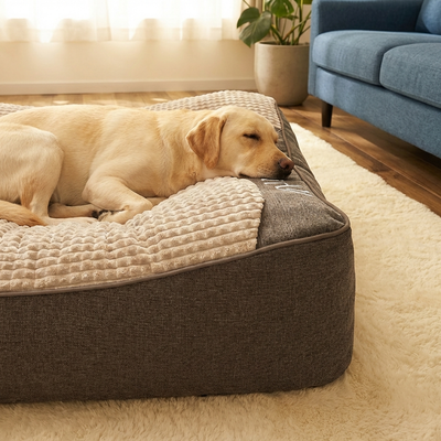 Lit Orthopédique Premium Pour Chiens âgés