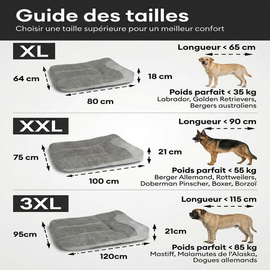Lit Orthopédique Premium Pour Chiens âgés